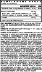 NVE Stacker3 XPLC label detail illustrating dosage information and ingredients.