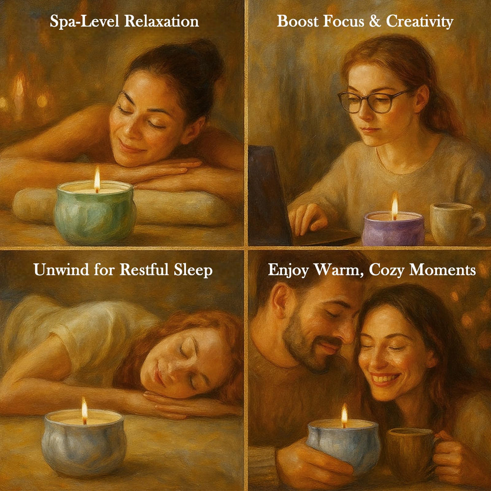 NVGCX aromatherapy candle set creates spa-like moments in living spaces