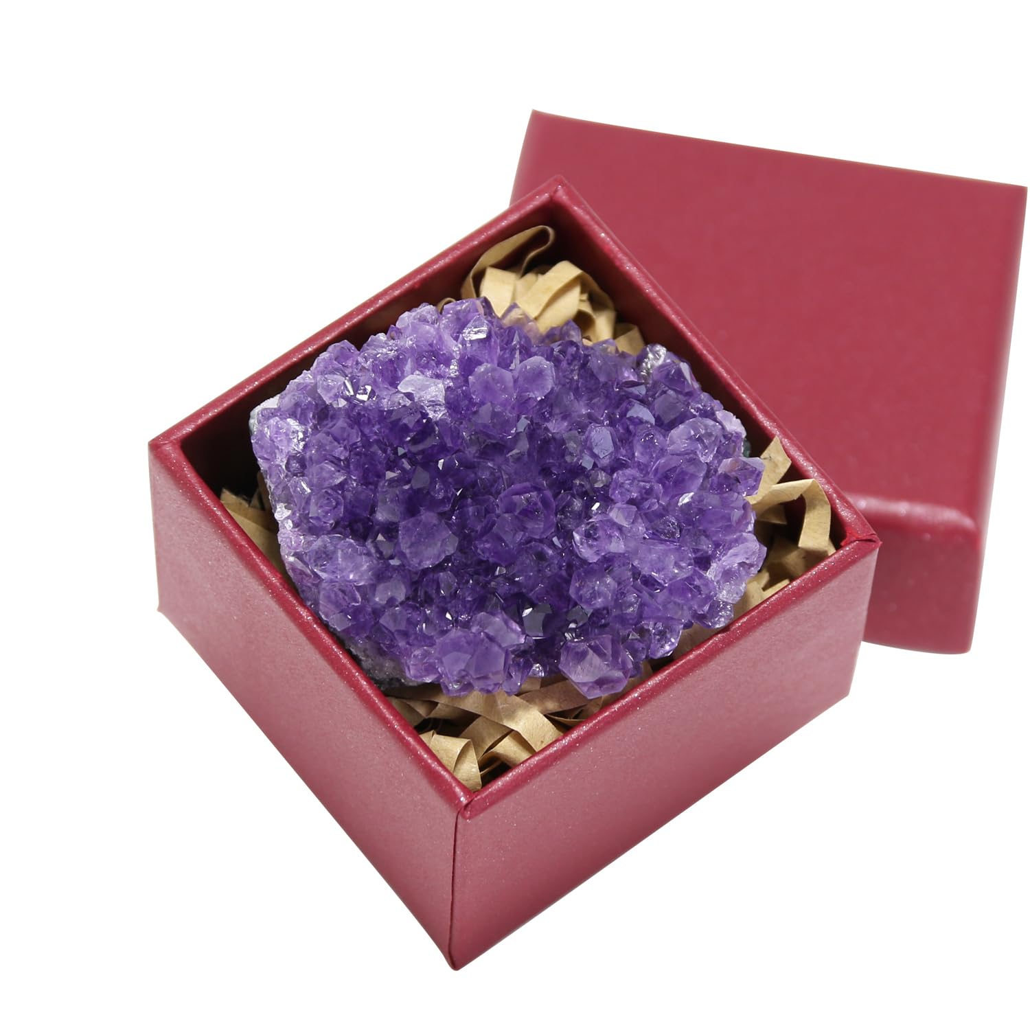 Nvzi amethyst raw cluster for decor and calming ambience.