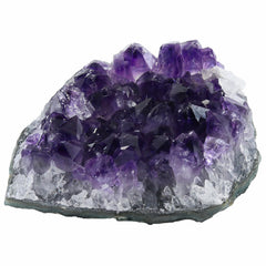 Nvzi amethyst cluster on display, calming centerpiece for living spaces.