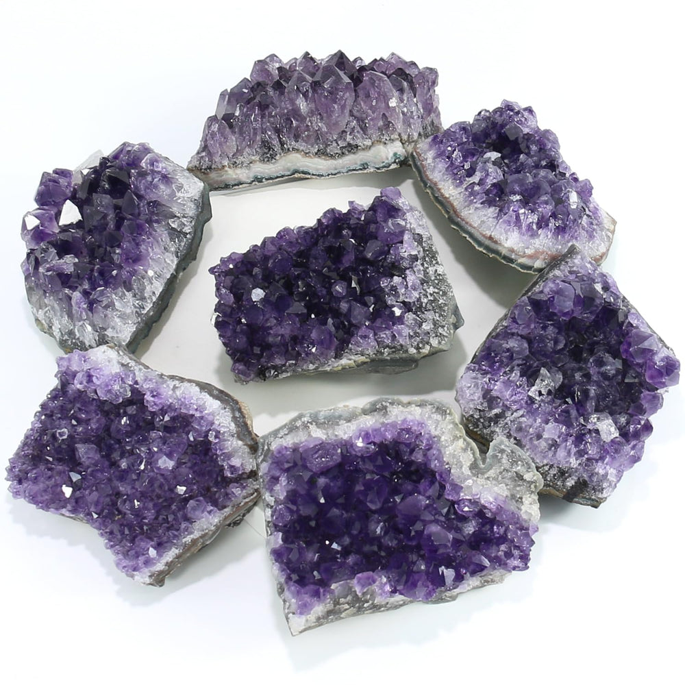 Natural crystal cluster with varied shapes, ready for display.