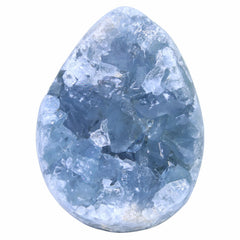 Nvzi blue calcite crystal adds calming color to any space