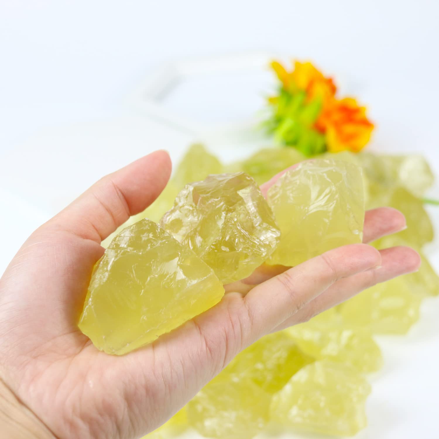 Nvzi Citrine Crystals decorative-ornament add warm natural glow to decor.