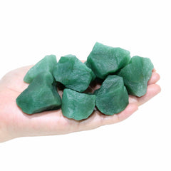 Nvzi bulk collection of green aventurine specimens for tabletop display.