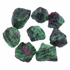 Nvzi ruby zoisite crystals bulk package arranged for display and energy