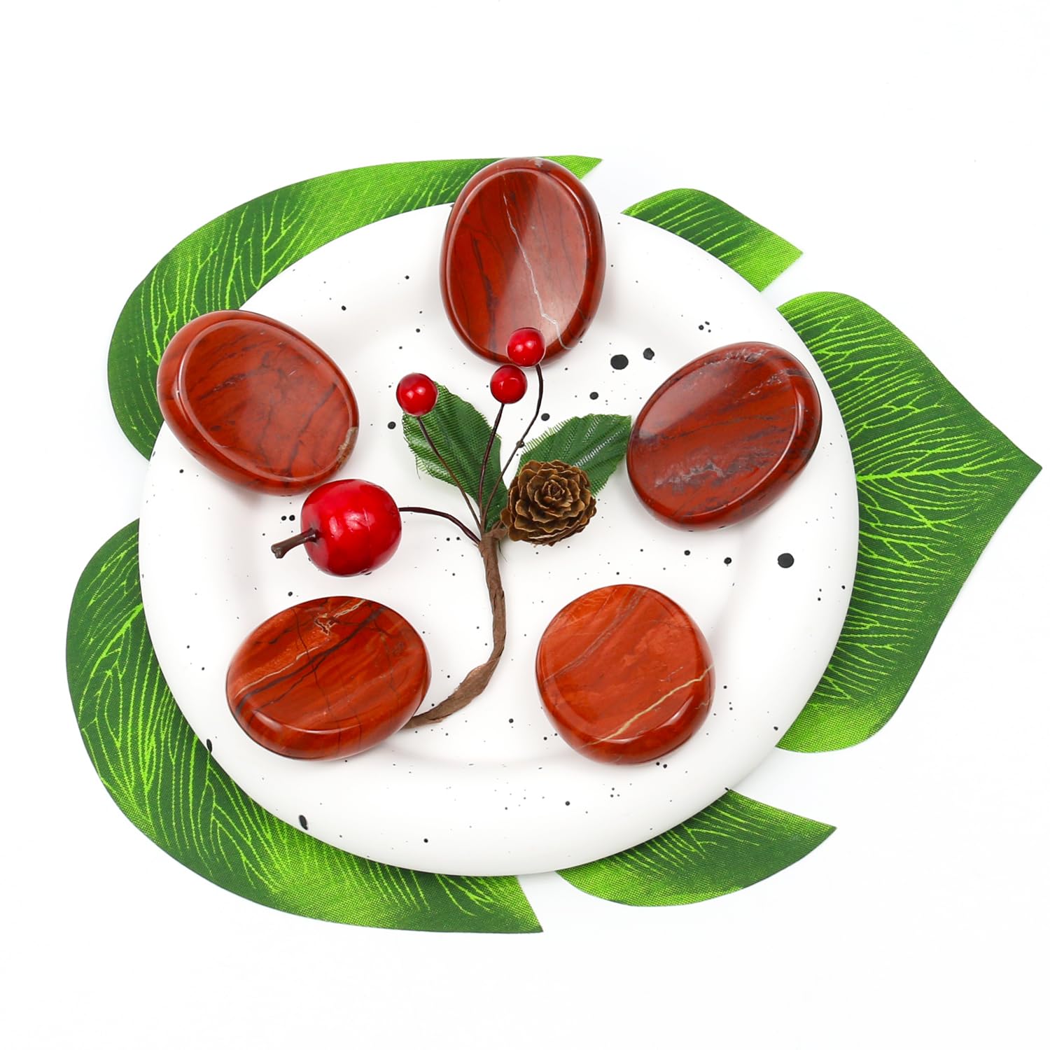 Nvzi Red Jasper chakra crystal used during yoga and Reiki