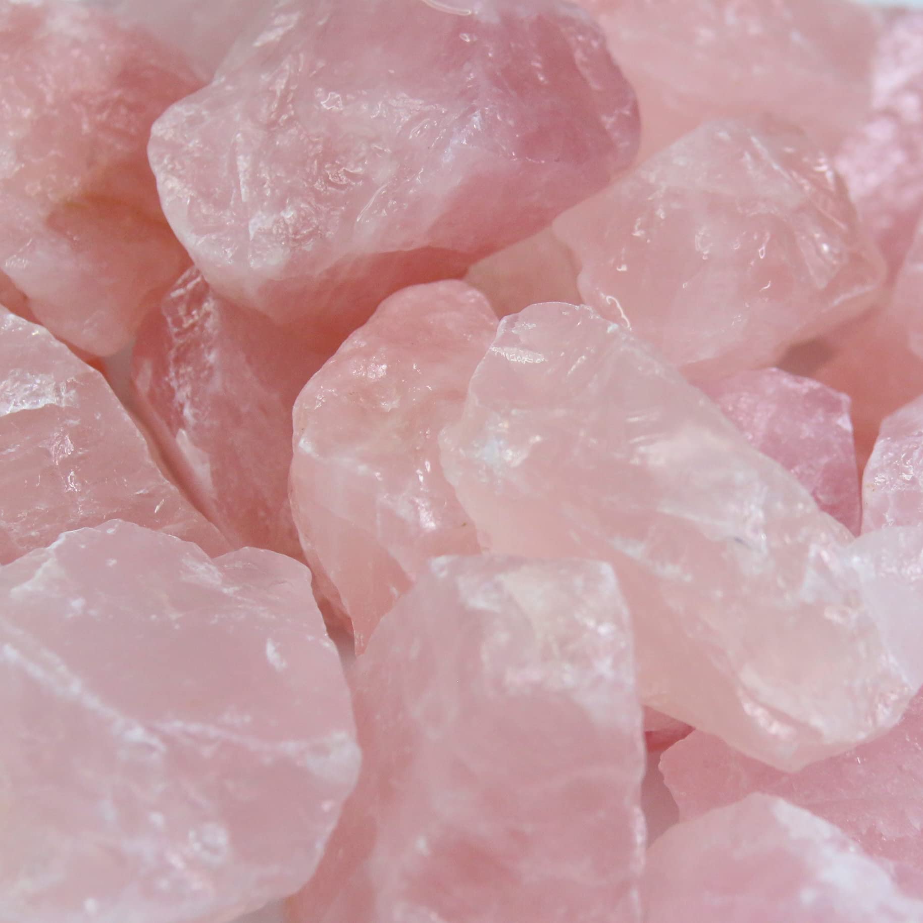 Nvzi Rose Quartz pieces one to two inches for intuitive focus