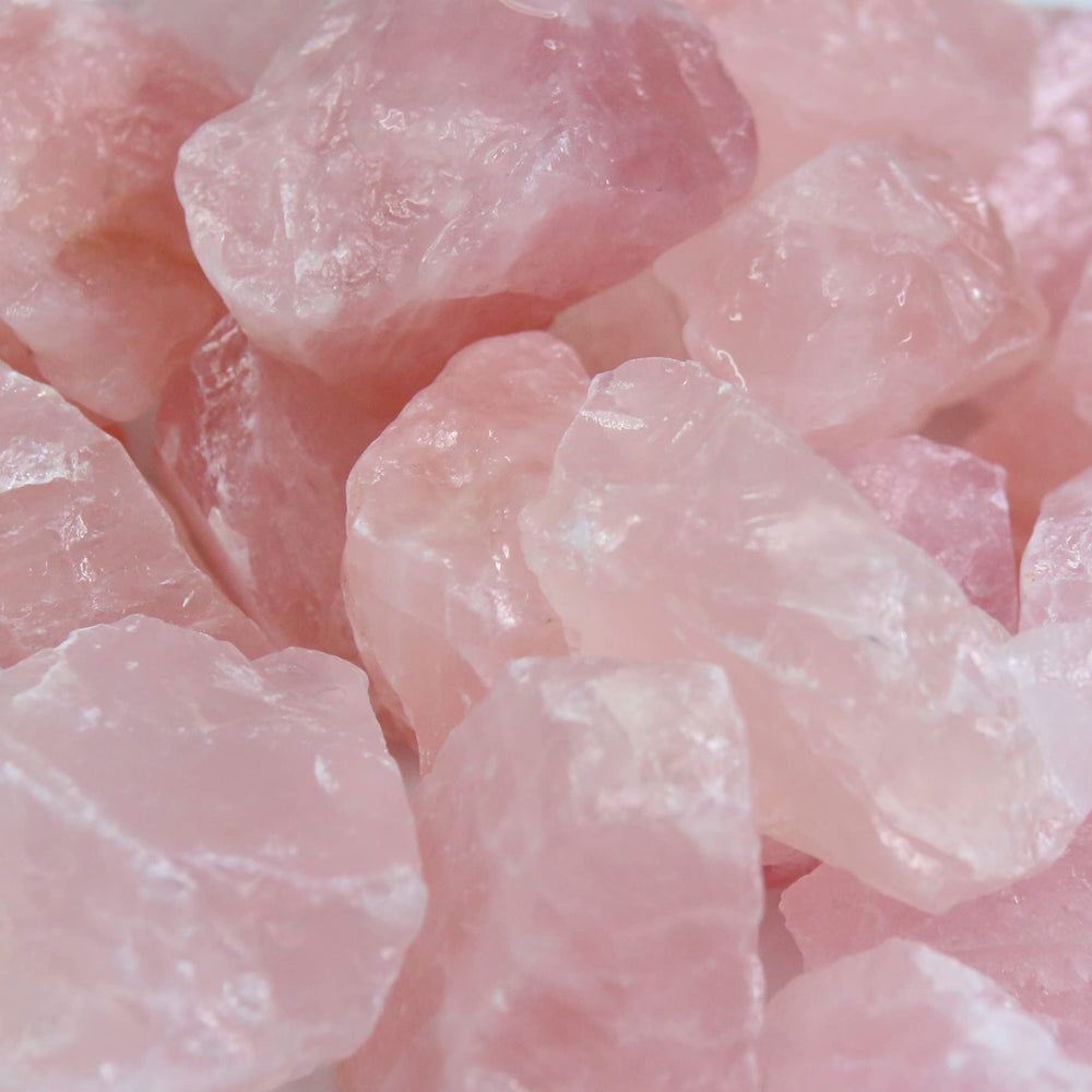 Nvzi Rose Quartz pieces one to two inches for intuitive focus