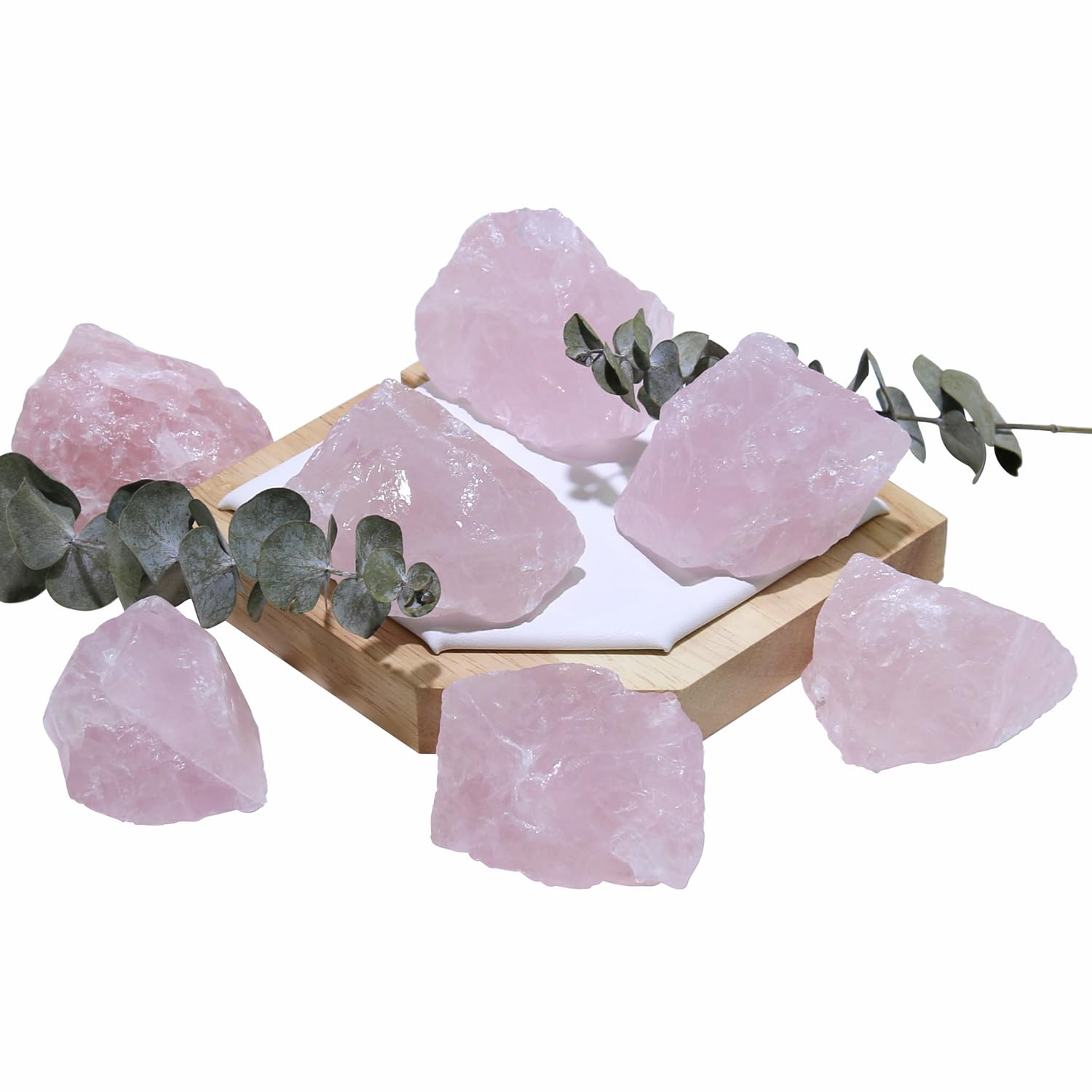 Nvzi rose quartz crystals gift idea symbolizing peace and balance
