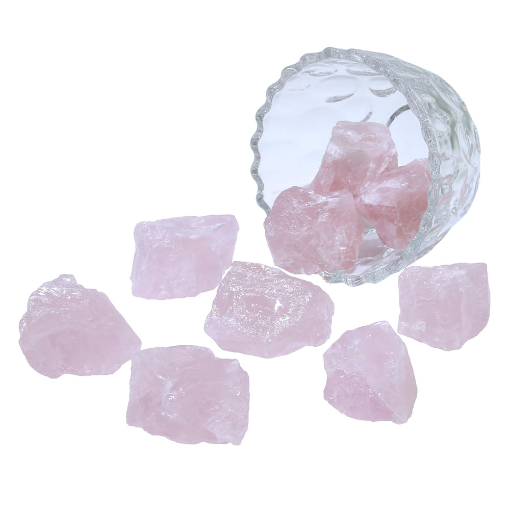 Nvzi rose quartz crystal pieces bulk for room ambiance and positive vibes