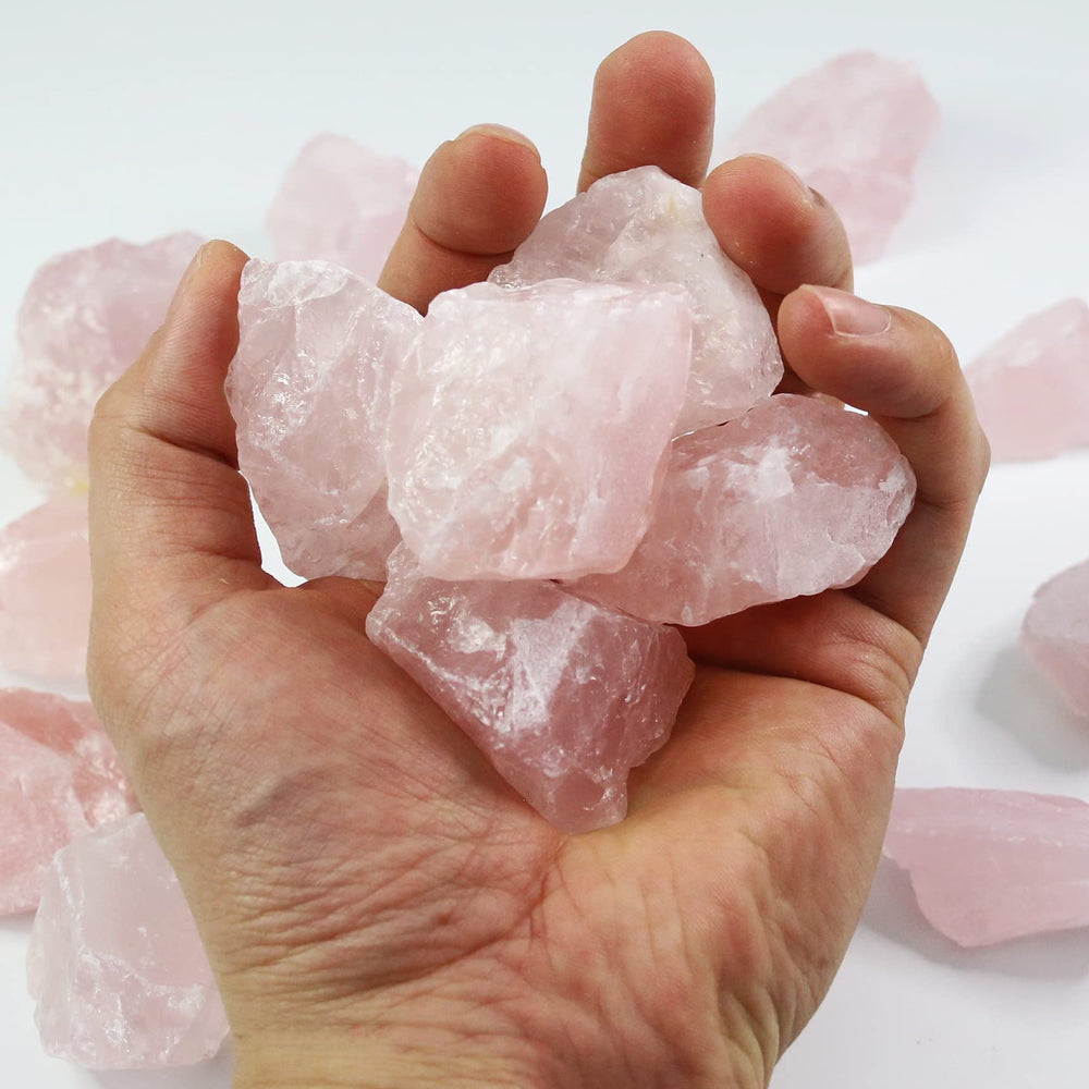 Nvzi Rose Quartz healing stones for Reiki sessions