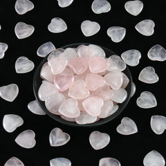 Nvzi rose-quartz-heart crystals for jewelry making and crafts