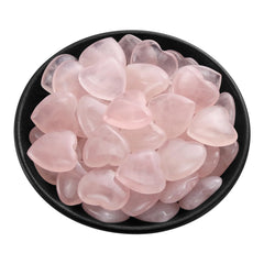 Nvzi rose-quartz-heart healing stones ideal for Reiki practice and mindful rituals