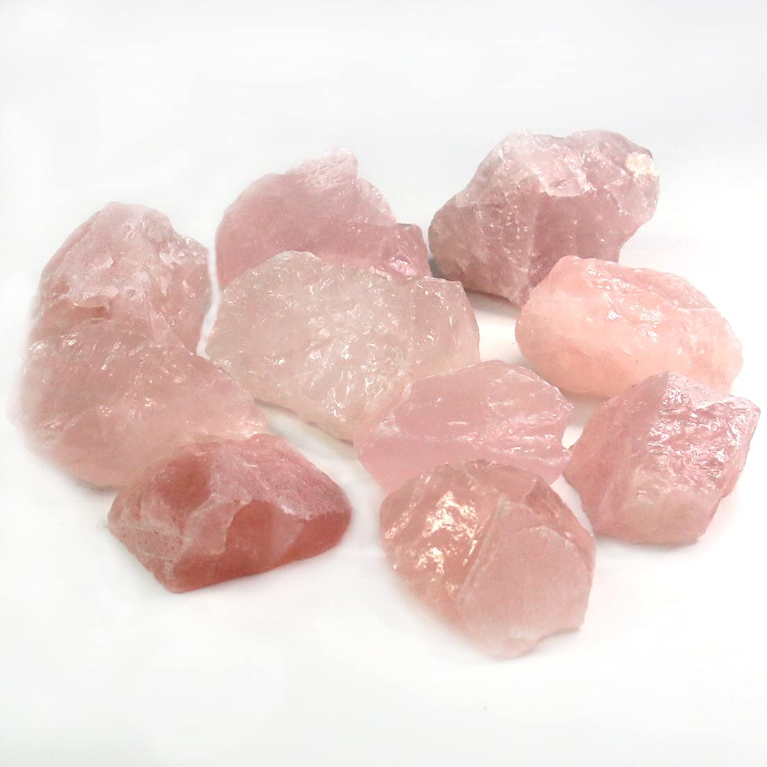 Nvzi Rose Quartz natural clusters for meditation grids