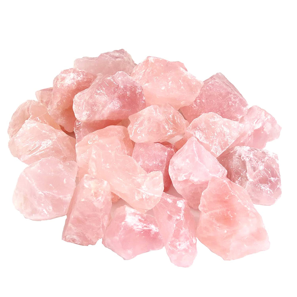 Nvzi Rose Quartz raw crystals in bulk for grounding energy