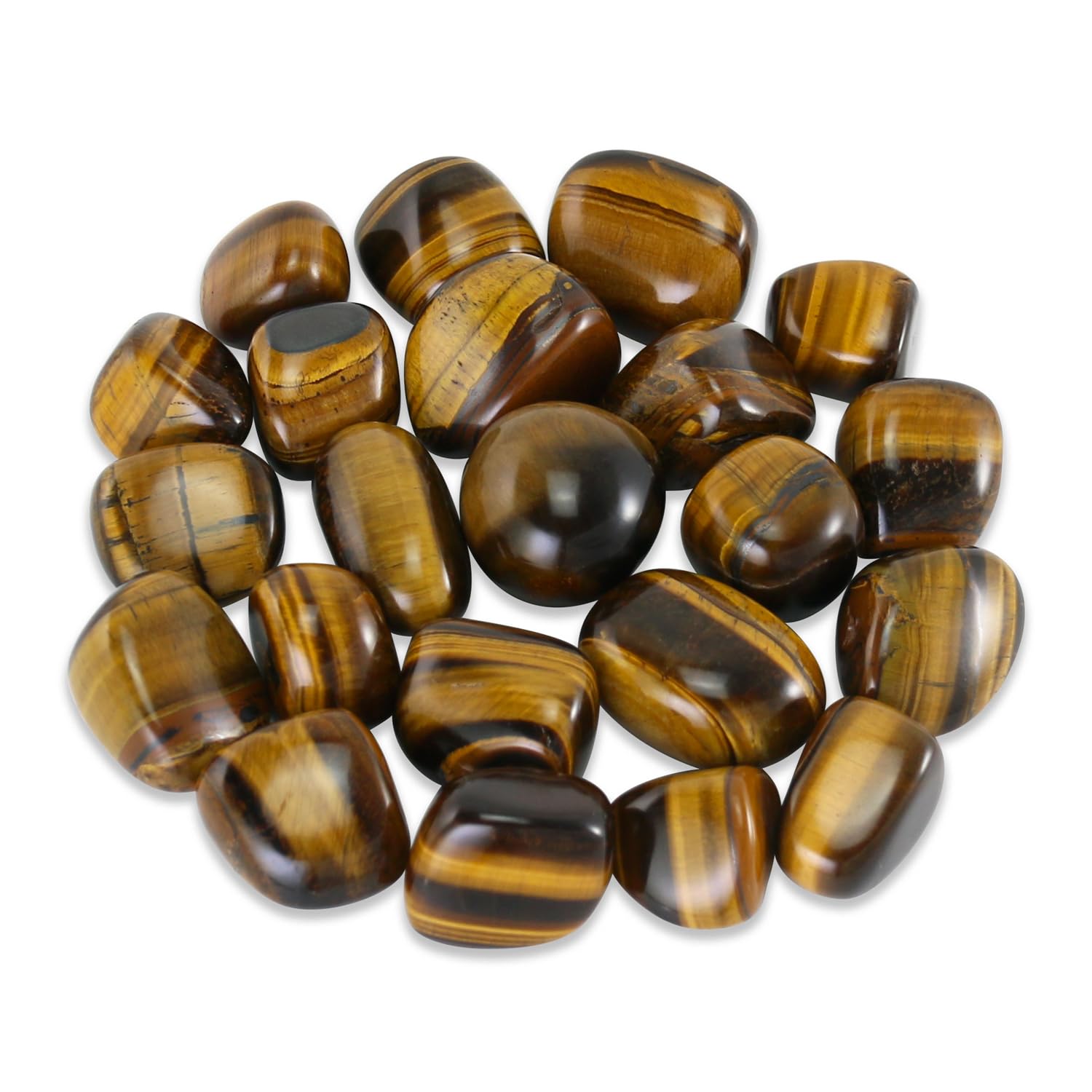Nvzi Tiger's Eye crystal stone 0-5lb shows rich bands for meditation and home decor
