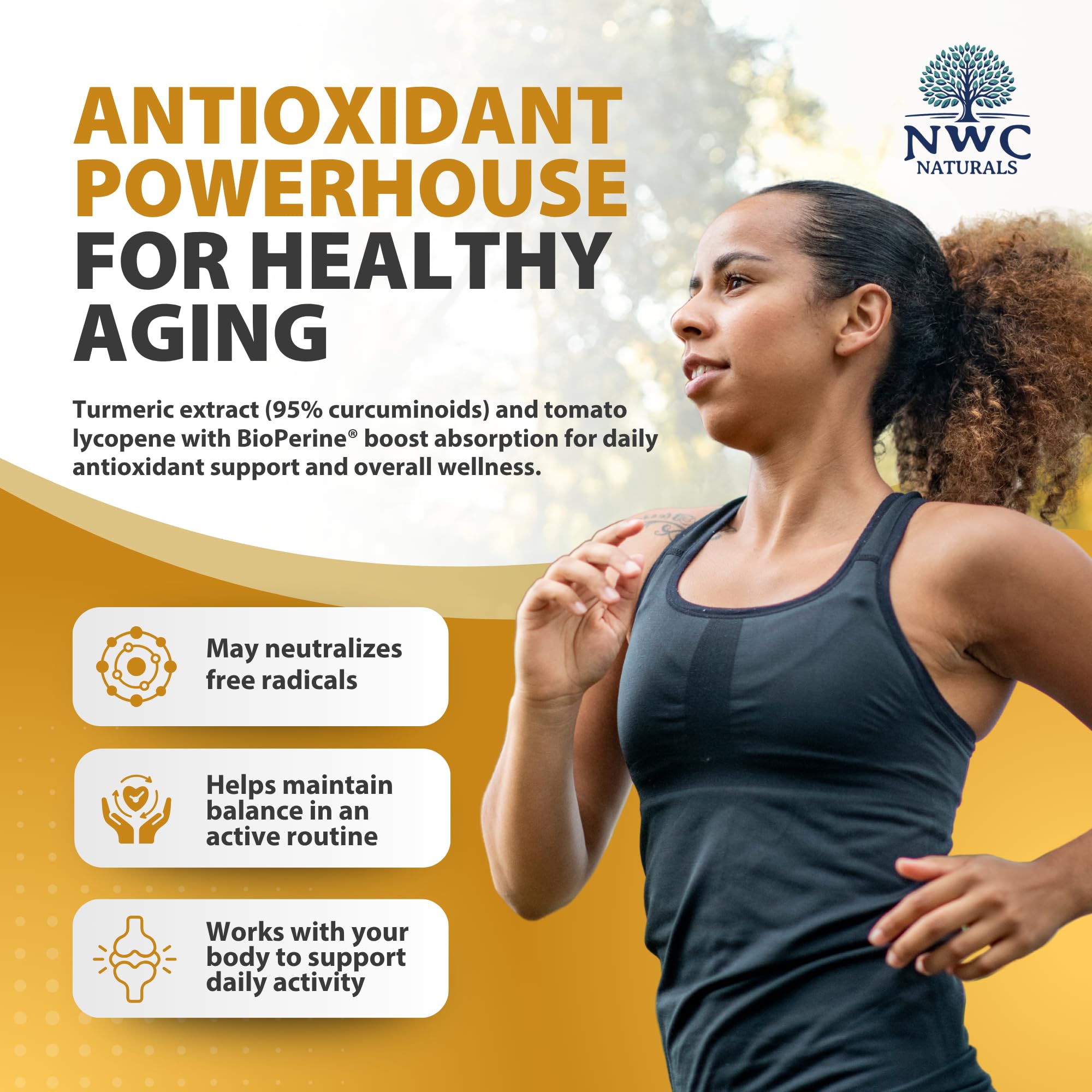NWC Naturals MSM Gold plant-based formula designed for everyday wellness.