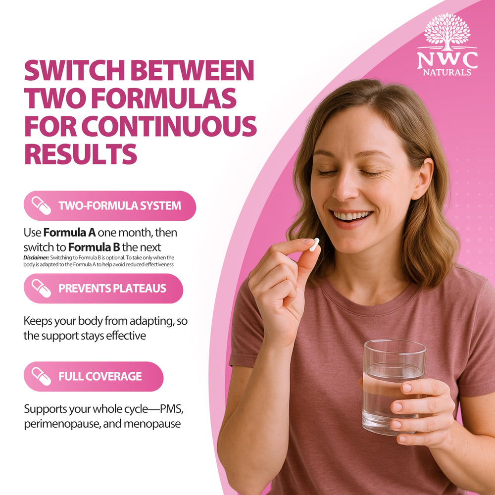 NWC Naturals Ultra-Hormone bioperine-delivery system for absorption.