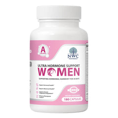 NWC Naturals Ultra-Hormone bottle label highlighting cycle support.
