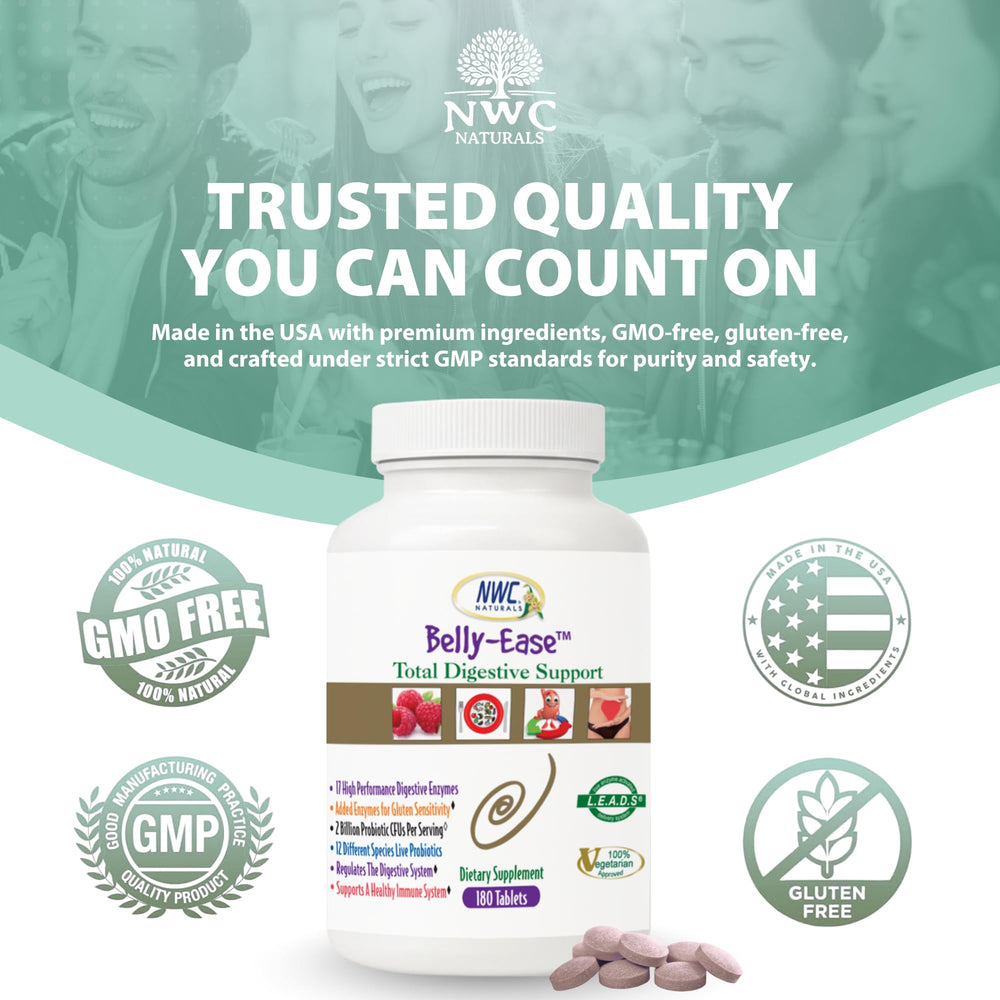 Full-spectrum digestive enzymes close-up for digestive support
