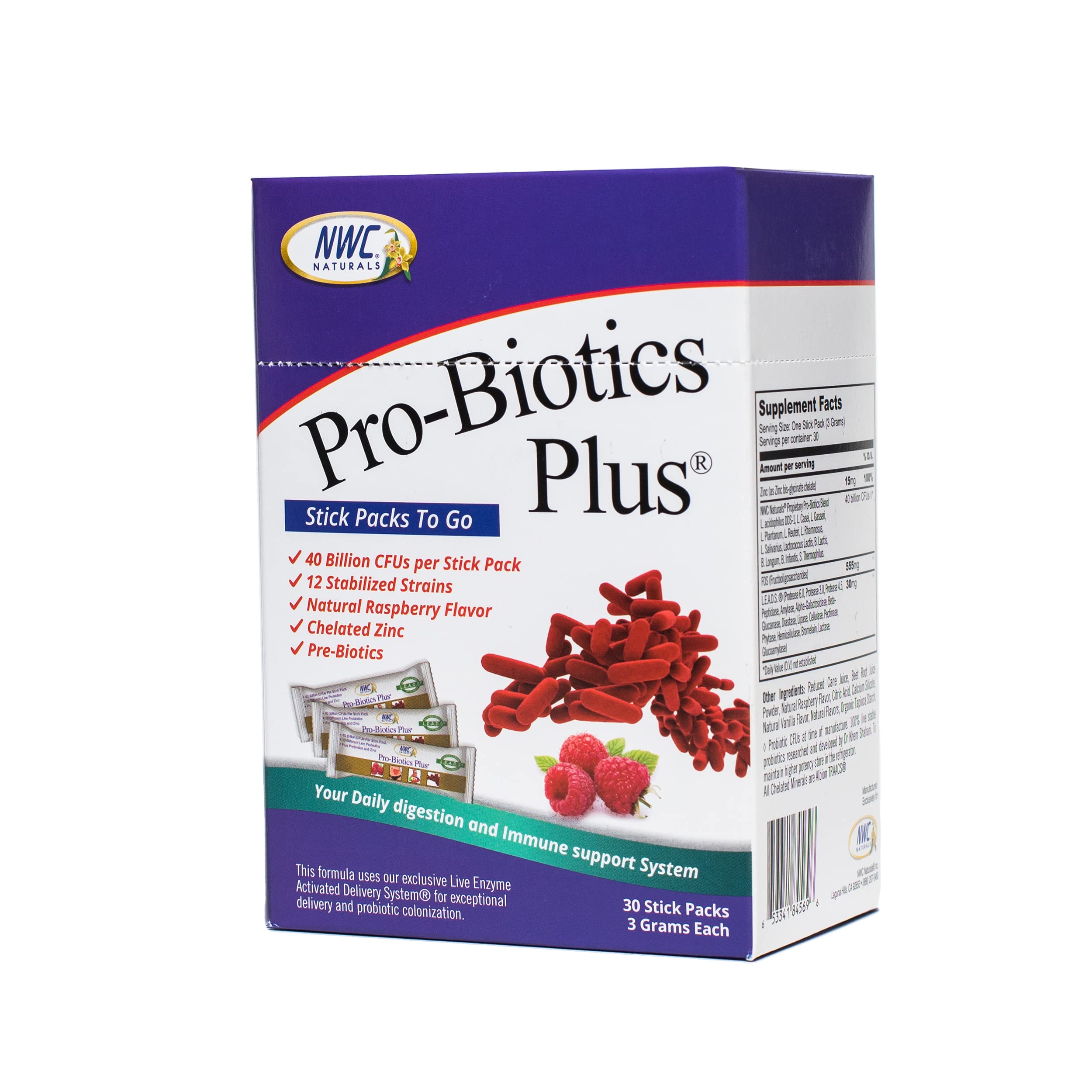 NWC Naturals Pro-Biotics Plus is family-friendly and on the go.