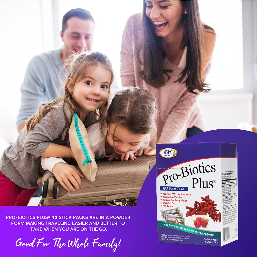 NWC Naturals Pro-Biotics Plus prebiotic FOS supports digestion.