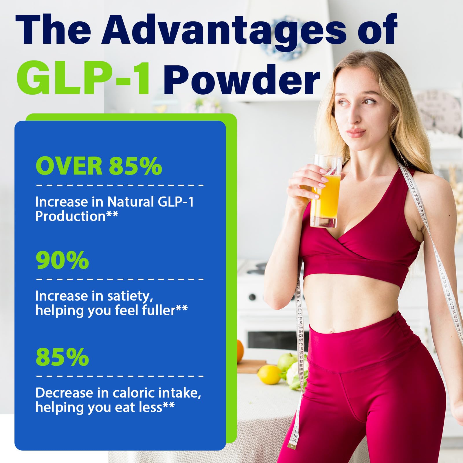 Nwiorte GLP-1 powder scoop for consistent daily servings.