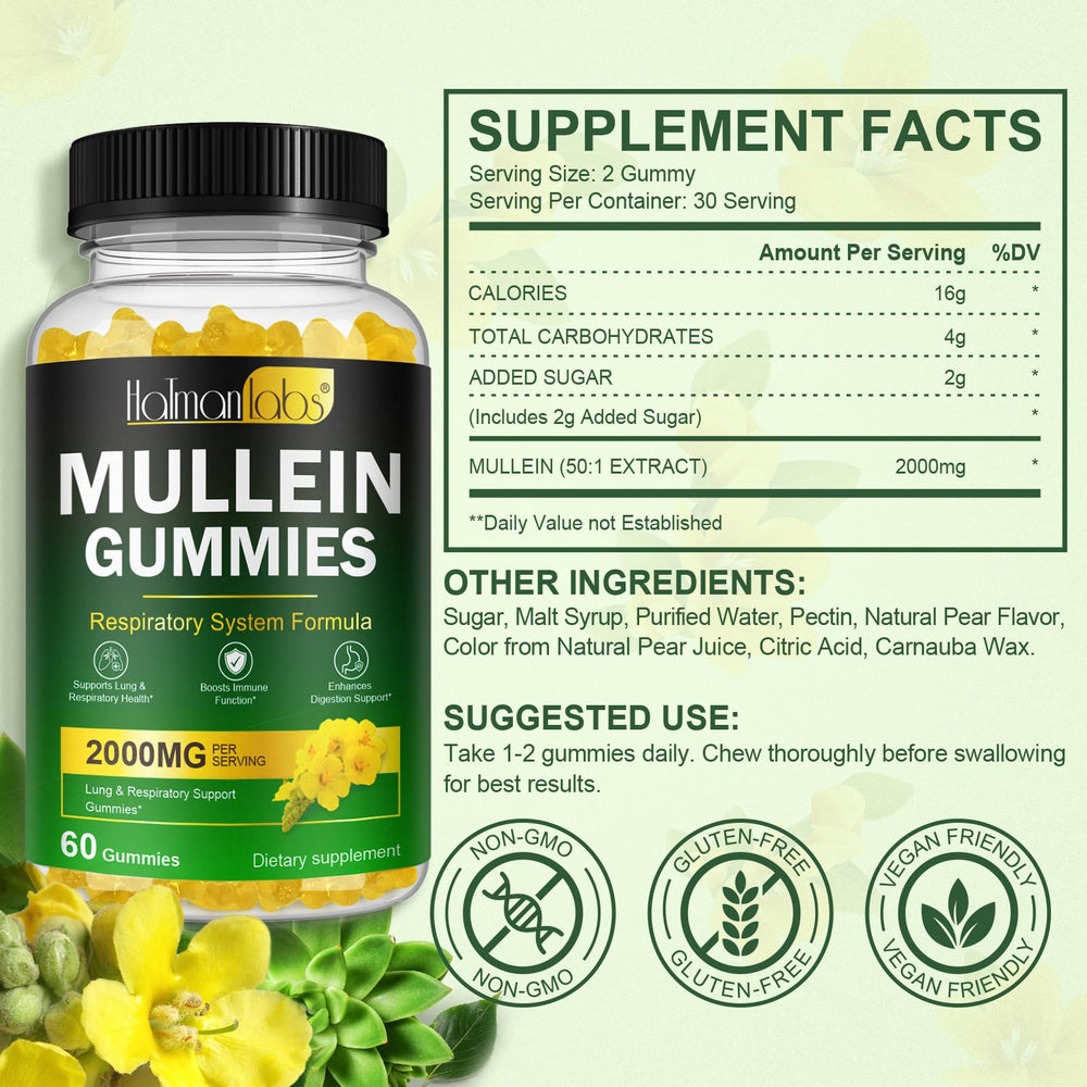 Nyloriaine Mullein Gummies 2-pack display for easy stocking