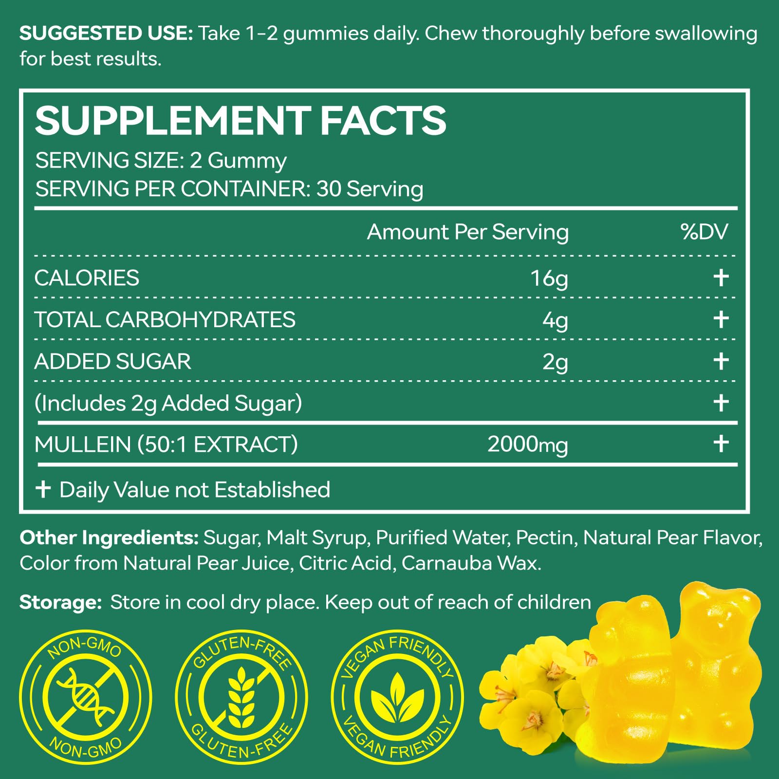 Nyloriaine Mullein Gummies mucus-clearance scene highlights breath ease.