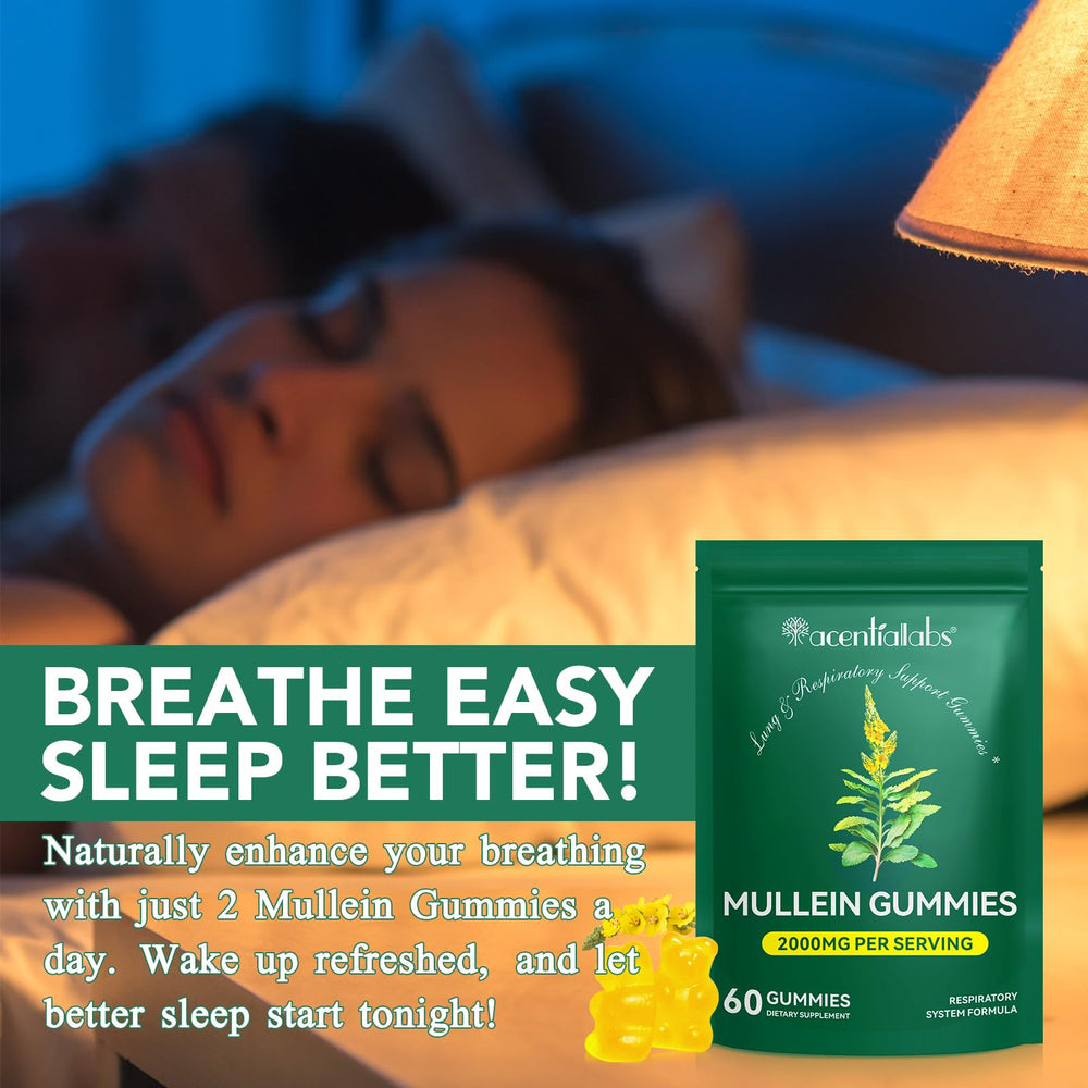 Nyloriaine Mullein Gummies on shelf conveys convenient daily use.