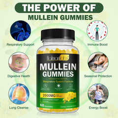 Nyloriaine Mullein Gummies pear flavor close-up with soft texture
