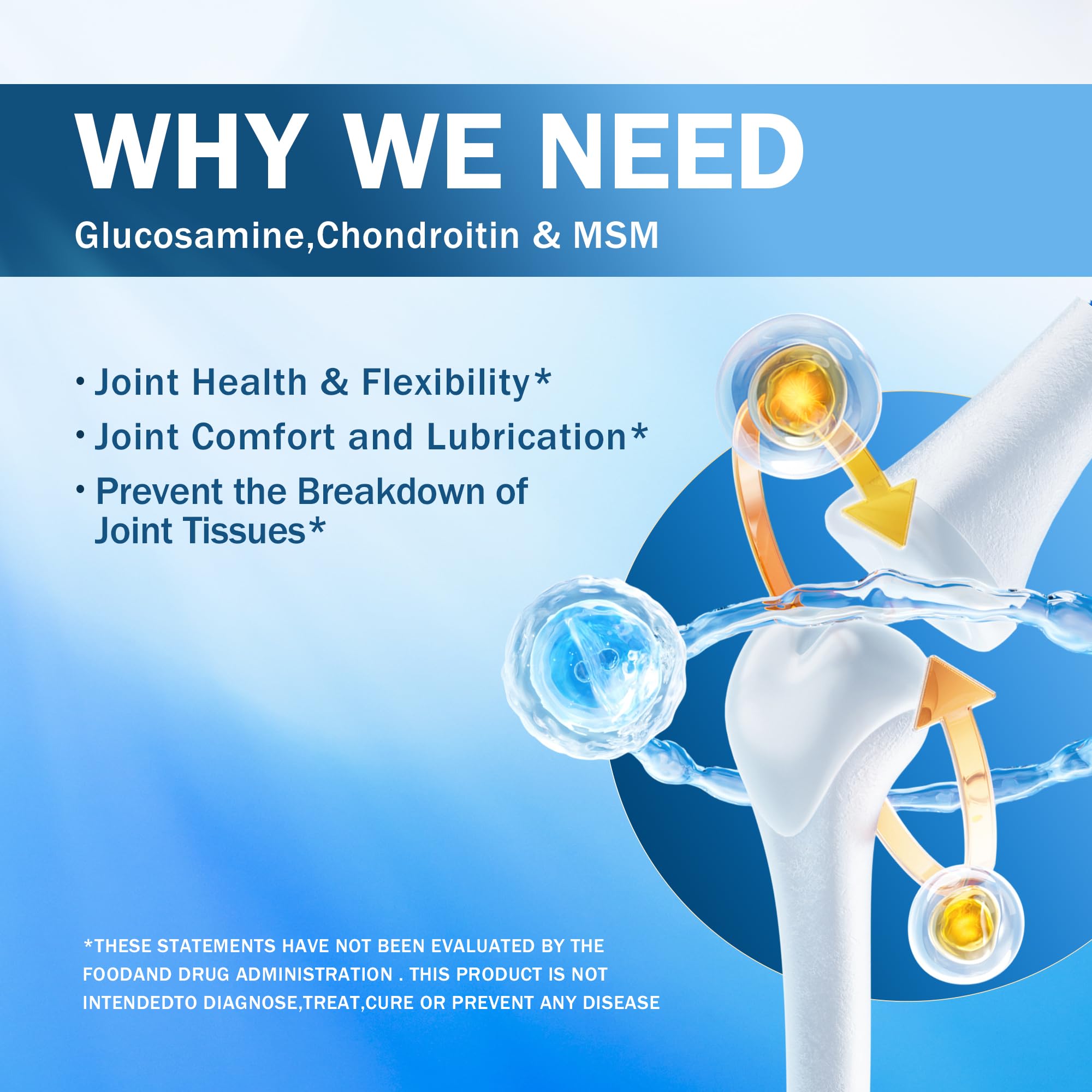 NYO3 label detail highlighting key ingredients for joint health.