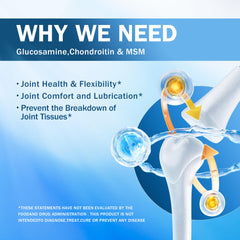 NYO3 label detail highlighting key ingredients for joint health.