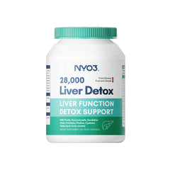 NYO3 milk thistle bottle front demonstrates liver support potential with herbal ingredients.