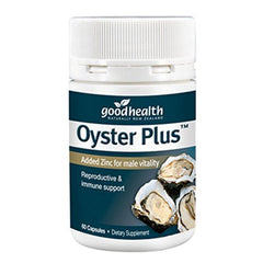 NZ Good Health Zinc Plus Oyster Extract bottle for daily immune support and vitality