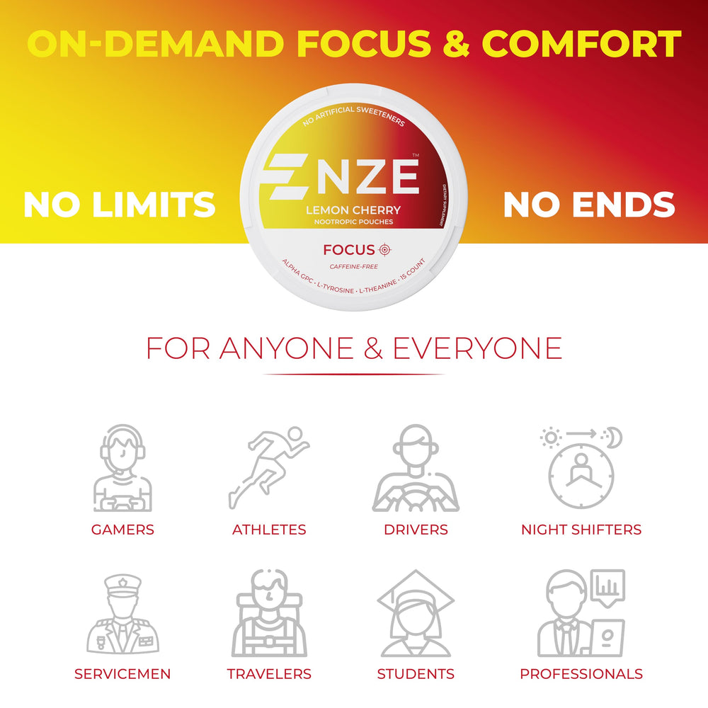 NZE can showing 15 pouches for convenient purchase.