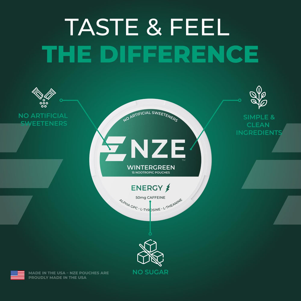 NZE Made in USA banner on packaging emphasizing quality.