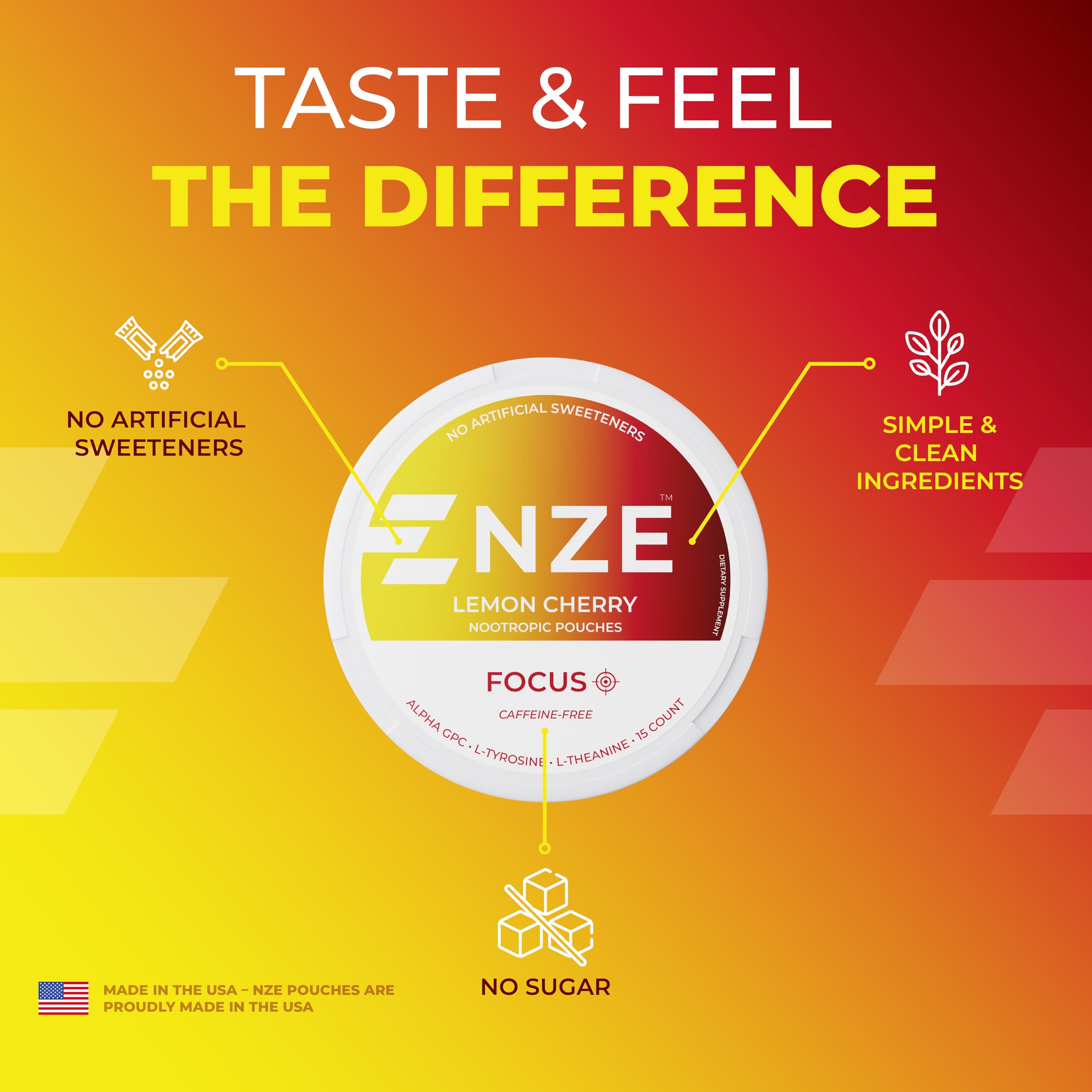 NZE five-pack display highlights value and variety on shelf.