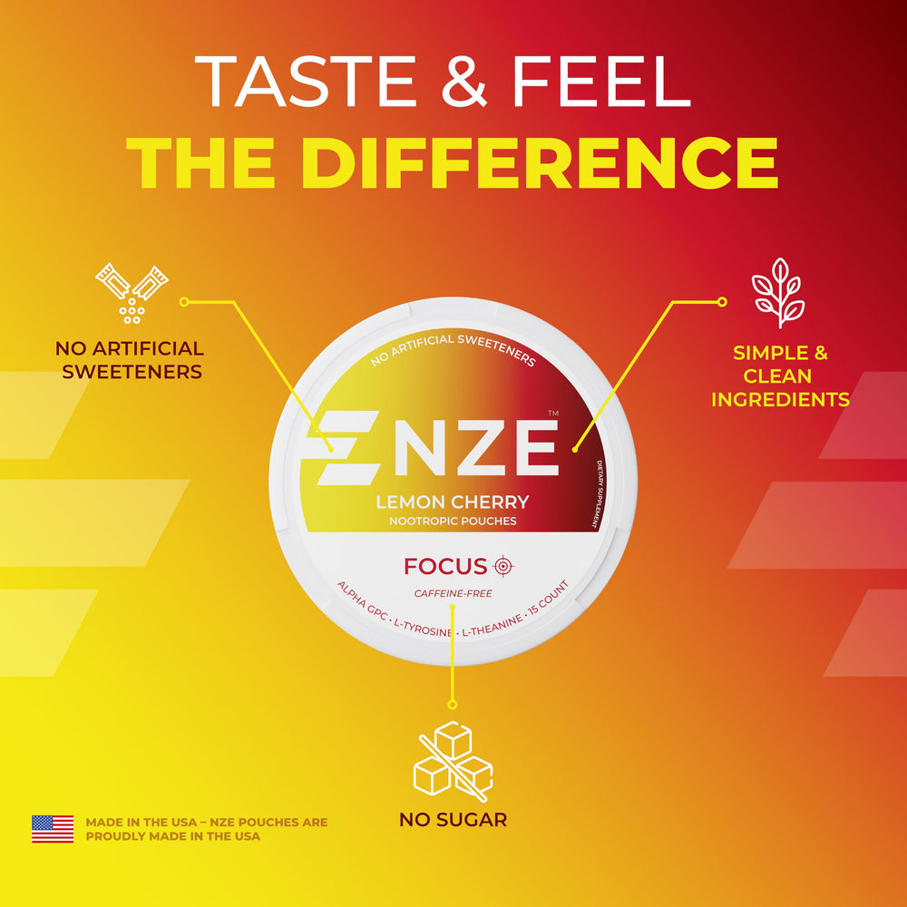 NZE five-pack display highlights value and variety on shelf.