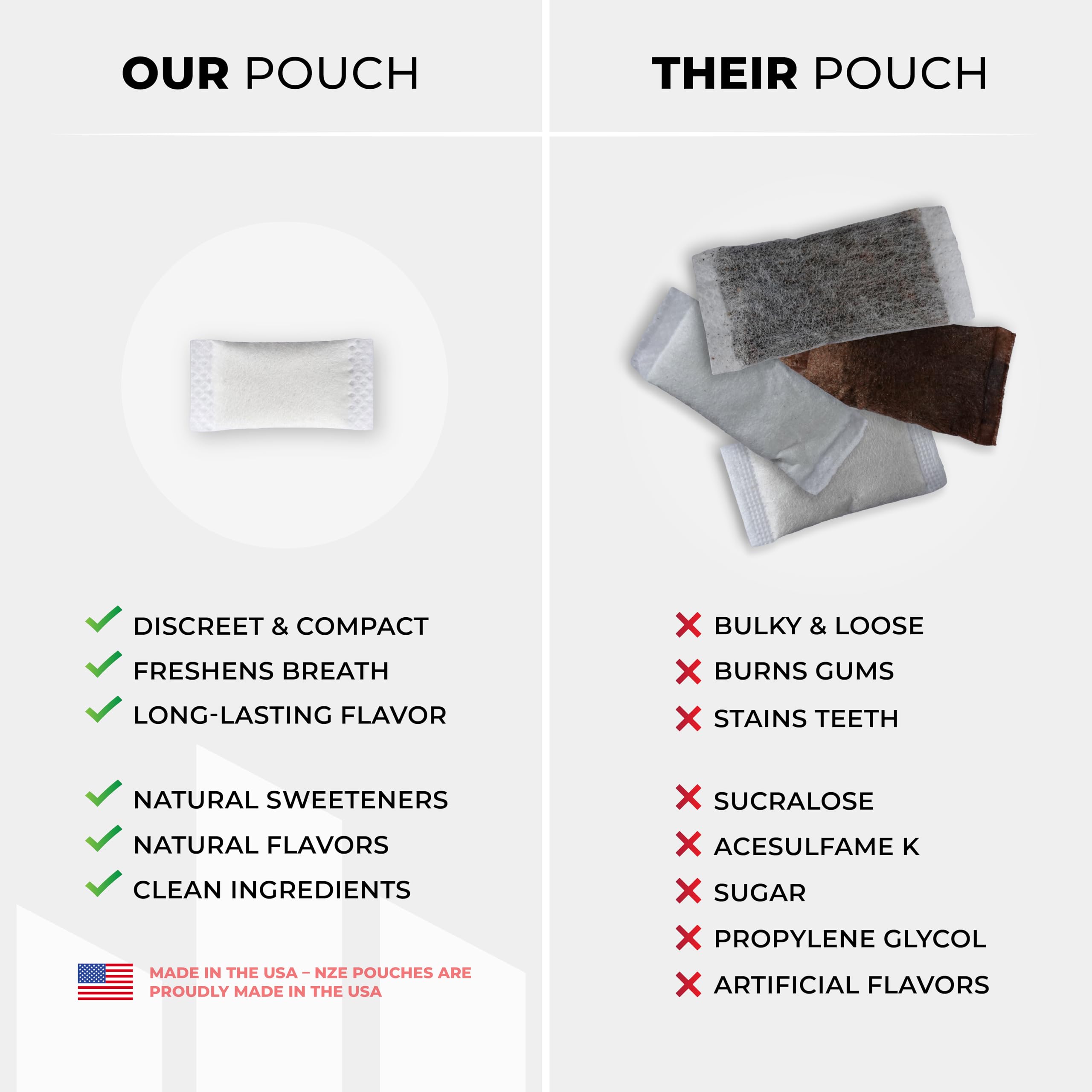 Open can revealing neatly aligned pouches for on-the-go use.