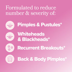 O Positiv FLO Acne capsule being poured with water for daily use