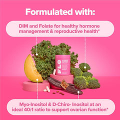 O Positiv FLO D-Chiro-Inositol capsules support ovarian function