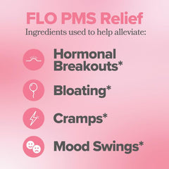 Close-up of FLO PMS Gummies showing chewy texture and citrus flavor