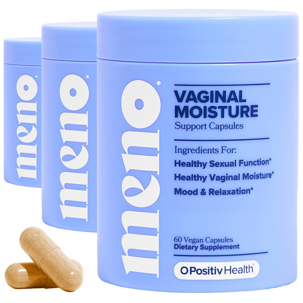 O Positiv MENO bottle shot image for vaginal moisture support.