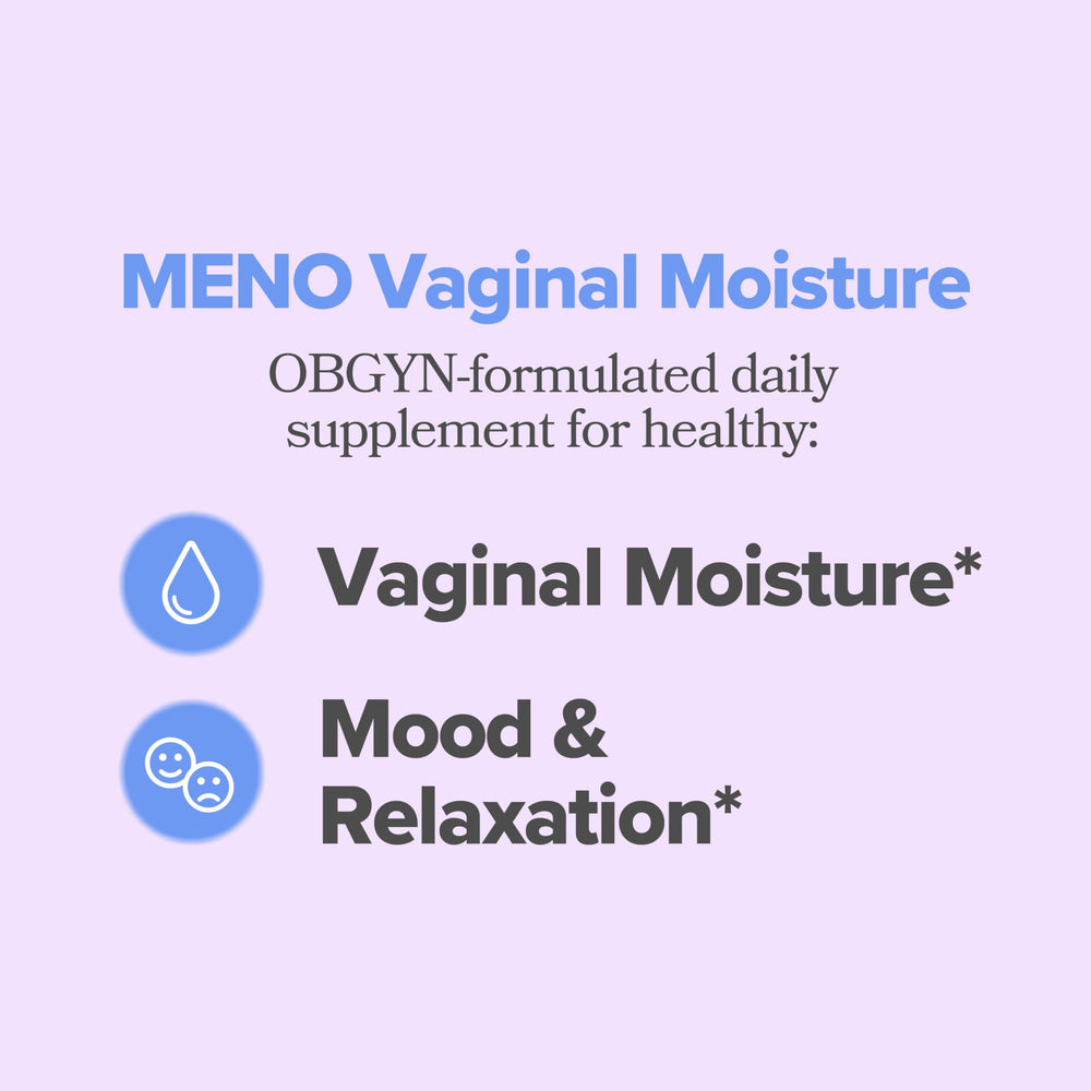 O Positiv MENO capsules close-up highlighting formulation.