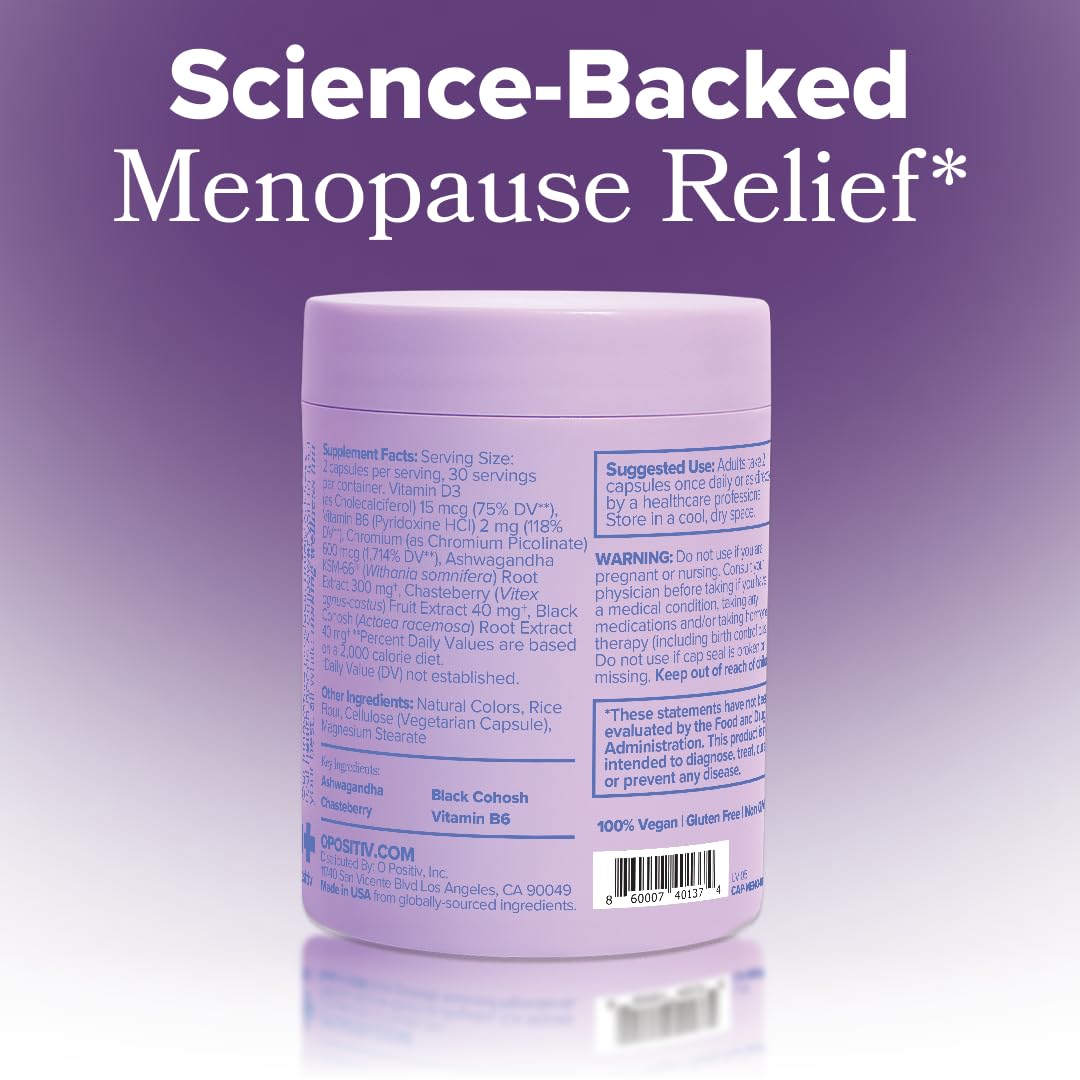 O Positiv MENO daily routine image illustrating consistent menopause support.