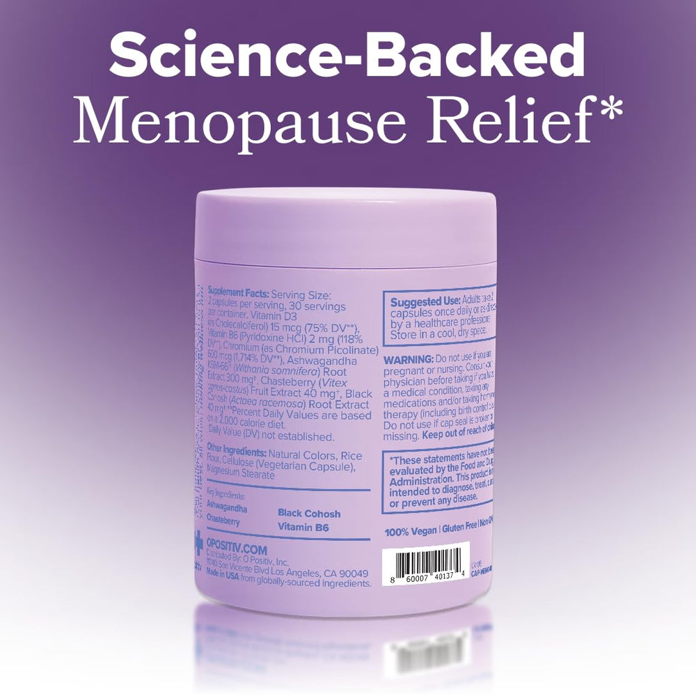 O Positiv MENO daily routine image illustrating consistent menopause support.