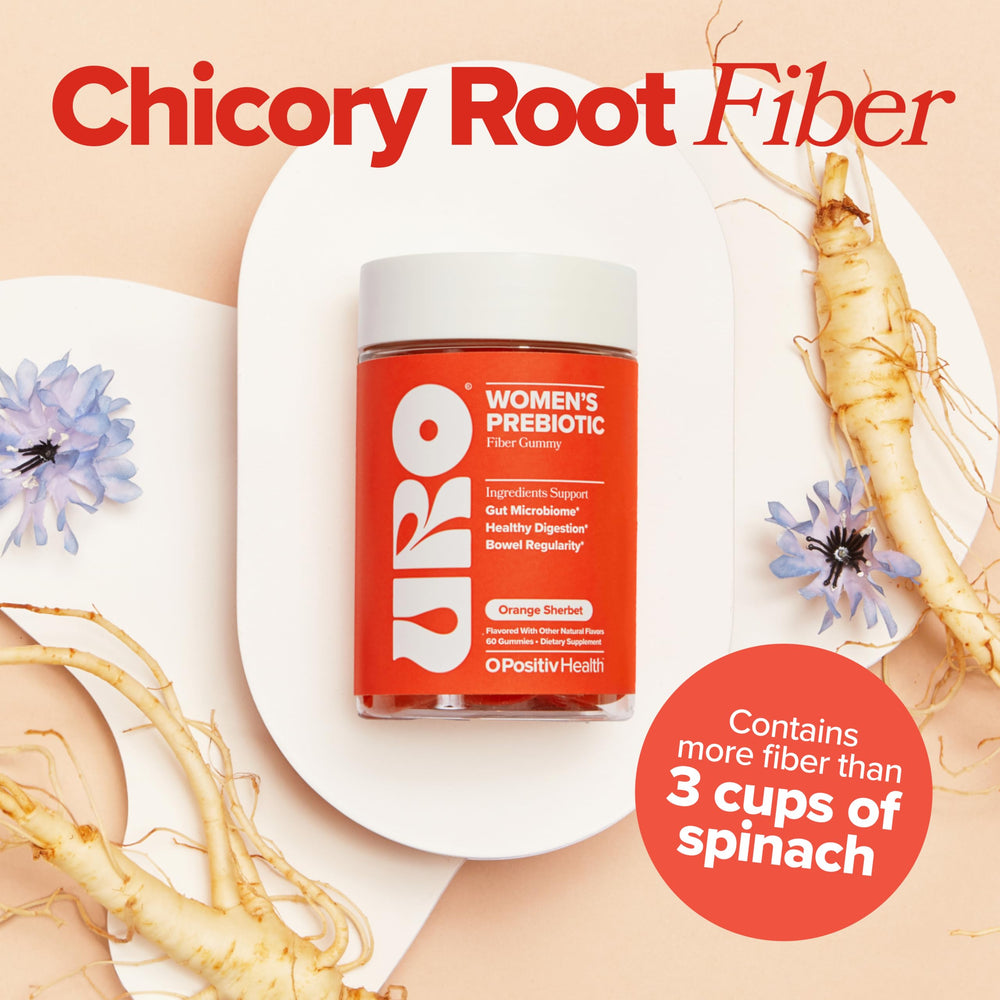 O Positiv URO Fiber Gummies packaging on shelf