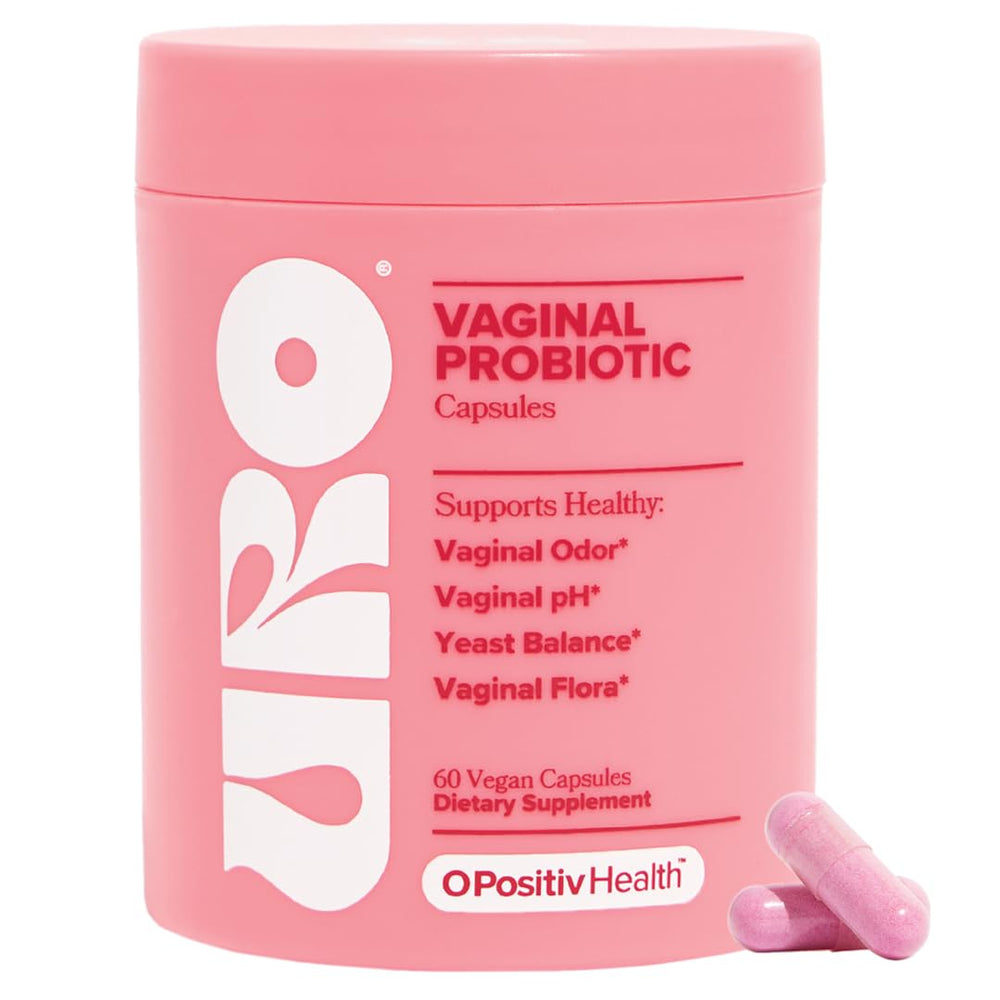 O Positiv URO probiotic bottle supports daily vaginal health.