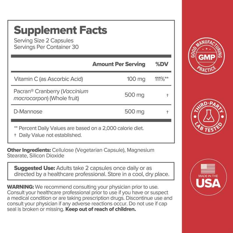 O Positiv URO capsules featuring D-Mannose for urinary tract comfort.